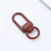 Llavero de pintura para perro color metal 3 hebillas de puerta pequeñas colgante llavero giratorio accesorios para llavero diy