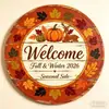 Letrero de Puerta de Madera Plana Impreso con Calabaza Decoración Creativa Colgante de Pared Decoración Festiva Venta al por Mayor desde el Fabricante