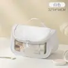 Bolsa de tocador, Bolso de viaje, Bolsa de cosméticos de gran capacidad, Impermeable de PU, Bolsa de cosméticos visible y de aspecto elegante