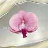 Cabeza de Flor Phalaenopsis Pétalos Artificiales Accesorios Tocado Hecho a Mano DIY Pasador Decoración de Boda Pieza de Flor de Película Venta al Por Mayor