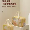 Bolsa de Tocador Transfronteriza para Separación Seca y Húmeda, Bolsa de Cosméticos Portátil Impermeable, Bolsa de Almacenamiento de Natación de Gran Capacidad para Mujeres en Viajes de Negocios