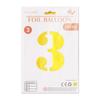 Globos de Papel de Aluminio con Número de 40 pulgadas Edición de Lujo Tarjeta de Papel Empaquetado Individualmente 0-9 Decoración Grande para Fiesta Inflable de Papel de Aluminio
