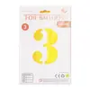 Tarjetas de Papel Digitales de 40 pulgadas Empaquetadas Individualmente Versión de Tapa Dura de Película de Aluminio Globos de Papel de Aluminio Decoración Grande para Fiesta 0-9