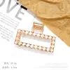 Clip Metálico Rectangular de Venta Caliente Transfronteriza, Pinza de Aleación de Tiburón Pequeña de Moda y Sencilla para el Cabello de Mujer, Venta al por Mayor