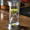 Reloj de Arena Plateado de Alto Brillo Temporizador de 10/20/30 Minutos para Niños Tiempo de Estudio Autodisciplina Examen de Ingreso a la Universidad Regalo de Graduación