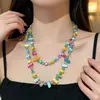 Colar de Pérolas Multicamadas de Luxo Leve de Alta Qualidade para Mulheres Elegante Elegante Simples Longo Acessórios de Corrente de Lã Outono e Inverno