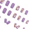 Comércio exterior Europa e Estados Unidos estilo ins peças quadradas europeias para manicure padrão marmorizado lavanda padrão de vaca malhada puro quer armadura de moda para usar