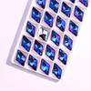 Colgante de perforación unilateral cuadrada con diamantes de imitación transfronterizos, taladro de cristal, accesorios para collares, pendientes, pulseras, joyería, venta al por mayor