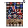Bandera Popular de Jardín para el Día de la Independencia de Temu, Bandera con Estampado de Camión y Corazón en Material de Lino, Decoración Americana para Jardín al Aire Libre