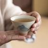 Mesa ICE taza de té Shanlan pintada a mano bajo vidriado cubo pequeño pintado a mano Taza Yuanshan montaña pesada taza de té kung fu taza de té para el hogar