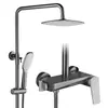 Gris Gun Ducha Juego de Ducha Baño Hogar Cabezal de Ducha Grifo de Ducha Oro Cepillado