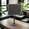 Portatarjetas de metal con anillo transfronterizo, portanotas de escritorio desmontable, placa de número de mesa de negocios simple, portatarjetas de asiento de boda