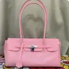 Bolsa de Gelatina Estilo Japonés Coreano 2026 Verano Nueva Bolso Baguette Cierre Horizontal de Mano Bolso de Hombro Único Bolso de Hombro Bolso Tote para Mujer