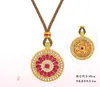 Novo Colar Bússola Oito Tesouros Estilo Chinês Cravejado de Diamantes Rotativo Retrô Moda Luxo Leve de Alto Nível Corrente Trançada Exquisita para Mulheres