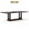 Oficina de Ventas Mesa Larga Estilo Chino Nuevo Escritorio para Varias Personas Mesa de Conferencias Simple Moderna Madera Sólida Mesa y Silla de Negociación