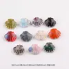 Cuentas de Cerámica de Concha de Abanico Coloridas Difuminadas Cuentas Sueltas para Pendientes Pulsera Collar Accesorios de Joyería Hechos a Mano