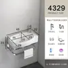 Lavabo de Pared para Uso Doméstico, Juego de Lavabo para Baño en Balcón, Soporte Triangular Simple de Cerámica para Apartamentos Pequeños
