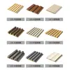 Paneles Decorativos de Rejilla Laminados de Fibra de Madera de Bambú, Múltiples Especificaciones, Tamaño 204, Ancho de Pared Alta 170, Ranura Cóncava-Convexa de Madera-Plástico