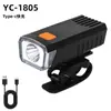 Lanterna Frontal para Bicicleta Alimentada por Energia Solar para Pedalar à Noite, Recarregável, Luz Forte, Buzina, Lanterna, Equipamento Ultra-Brilhante para Mountain Bike