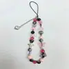 Famosos de internet pulsera de cuentas de amor de moda cadena para funda de teléfono universal para todo tipo de ropa adornos de cordón de color caramelo