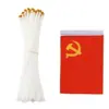 Nº 7, Nº 8, bandeira vermelha pequena de manivela, bandeira nacional chinesa, decoração de dia nacional, bandeira vermelha de cinco estrelas de mão com mastro, atacado