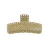 Pinza metálica para el cabello con diamantes completos para mujer, accesorios para el cabello de alta calidad, pinza de tiburón mediana y grande, pinza para el cabello para la parte posterior de la cabeza, horquilla de celebridad de Internet, tocado