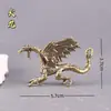 Dragón de Warcraft de Latón Puro, Dragón de Agua, Dragón de Fuego, Artesanías de Grifo, Artículos de Cobre, Decoración de Escritorio para el Hogar, Adorno de Mascota de Té