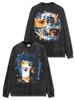 Camiseta de manga corta con estampado XXX TENTACION de hip-hop retro transfronterizo estadounidense, de algodón pesado lavado y cuello pequeño.