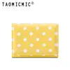 Cartera Plegable de Tres Pliegues para Mujer con Lunares Estilo Coreano Diseño Simple Estilo Ins Múltiples Ranuras para Tarjetas Billetera Monedero Venta al por Mayor