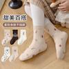 Calcetines para Niños Otoño e Invierno Nuevo Producto Tipo a Algodón Peinado Color Sólido Calcetines para Niños y Niñas Absorbentes de Sudor Deportivos de Caña Media Calcetines para Estudiantes Venta al por Mayor