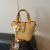 Bolsa de mão tipo balde feminina, nova tendência primavera-verão 2026, bolsa de ombro nicho para trabalho e deslocamento, bolsa transversal