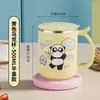 Copo de Água Desenho Animado Beerus Transfronteiriço, Copo de Bebida Criativo de Uso Duplo, Copo Antiescaldante e Antibacteriano, Copo Bonito para Trabalhadores de Escritório e Estudantes