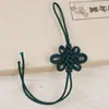 Nudo Doble Línea Nudo Largo Nudo Ping An Seda de Hielo Rayón Borla Fleco Flecos Joyería Accesorios Hechos a Mano Nudo