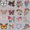Mariposa de Dibujos Animados Estampado Caliente con Puntos Accesorios de Impresión Pequeños Logotipo Estampado Caliente Ropa para Niños Impresión por Transferencia de Calor Calcomanías de Planchado de Dibujo Caliente