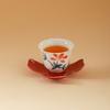 Soporte de Taza de Té de Cerámica, Juego de Té Kung Fu de Cerámica, Posavasos Pequeño de Estilo Simple, Accesorios para Ceremonia de Té, Base Aislante Anti-quemaduras, Soporte para Base de Taza