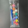 Pintura acrílica 3 ml 12 colores traje siamés pintura para colorear muñeca de yeso arte infantil pintura lote de fabricante