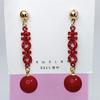 Suministros de boda decoración maquillaje facial Ópera de Pekín china aretes broche ramillete vestido a juego para novios estilo chino