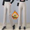 Pantalones de lana modernos para mujer, casuales, acampanados, otoño e invierno, con caída, cintura alta, micro-elásticos, para mujer, micro 2023, nuevos, holgados