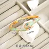 Pulsera Transfronteriza Chapada en Oro de 18 Quilates, Anillo Abierto de Lujo Ligero con Incrustaciones de Circonia con Forma de Serpiente del Zodiaco, Joyería de Mano Versátil de Moda al por Mayor