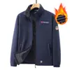 Exportar Noruega resistente ao frio quente acolchoado polar fleece inverno plus size masculino com forro de fleece gola alta jaqueta casaco de fleece