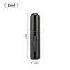 Botella de Perfume Mini Recargable de 5 ml Botella Cosmética Portátil Botella con Atomizador Contenedor de Spray Atomizador Botellas Recargables de Viaje