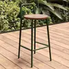 Banqueta de Bar para Exterior Minimalista Moderna Nórdica de Luxo Leve Designer Banqueta de Bar Cadeira de Leisure com Encosto Celebridade da Internet Banqueta Alta