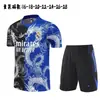 2526 Uniforme de Entrenamiento de Manga Corta del Real Madrid Uniforme de Fútbol de Manga Corta Infantil del Real Madrid Transpirable Set de Uniforme de Entrenamiento de Manga Corta del Real Madrid