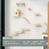 Marco de escalada para gatos de madera maciza Estante de pared para gatos DIY Poste rascador para gatos montado en la pared Plataforma de salto para gatos Estante para gatos Cápsula espacial Gato