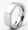 Producto Nuevo de Verano Transfronterizo, Sencillo y Moderno Acero Inoxidable de 6 mm Pulido en Blanco DIY Se Puede Incrustar en Anillo Regalo para Hombres Lote
