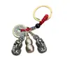 Ano Novo da Serpente Dinheiro dos Cinco Imperadores Doze Signos do Zodíaco Pingente Chaveiro Pixiu Masculino e Feminino para Riqueza e Fortuna, Item Popular para Transmissão ao Vivo
