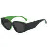 Nuevas Gafas de Sol Retro Cat-Eye con Bloques de Color, Moda Transfronteriza Europea y Americana, Gafas de Sol de Alta Gama de Moda Anti-UV para Mujer