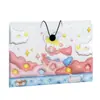 Bolsa de acordeón de gran capacidad con diseño de dibujos animados para oficina, estudiante, clasificación de información, papeles de examen, carpeta de almacenamiento, hebilla linda, carpeta de acordeón de múltiples capas
