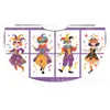 Capas Coloridas Personalizadas de Fábrica para Carnaval, Capas com Máscara de Pena Colorida para Crianças, Capas com Amarração Atacado