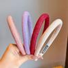 Diadema Retro Coreana Infantil Colorida de Satén Pasador Diario Versátil Pequeña Princesa Simple Cráneo Alto Salida Accesorios para el Cabello